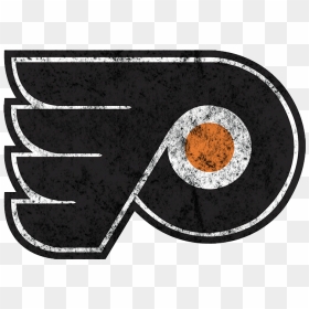 Philadelphia Flyers 1967-present Primary Logo Distressed - Philadelphia Flyers Logo 1980, HD Png Download - flyers logo png