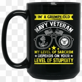 Black Mug I"m A Grumpy Old Navy Veteran My Level Of - Anima Girl Nurses And Butts, HD Png Download - old navy logo png