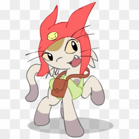 Cat Pony Horse Whiskers Mammal Cartoon Fictional Character - Cartoon, HD Png Download - space dandy png