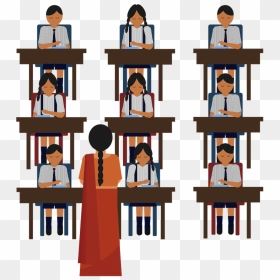 Image Of A Teacher Teaching A Bunch Of Student At The - Teacher, HD Png Download - teaching png