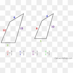 Scale Factor Example - Scale Factor Of Similar Polygons, HD Png Download - scale figure png