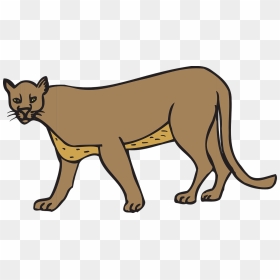 Clipart Of A Cougar, HD Png Download - cougar png