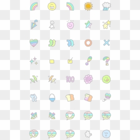 Line Minimal Emoji, HD Png Download - rainbow emoji png