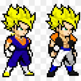 Gogeta Ssj Blue Pixel Art, HD Png Download - gogeta png