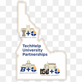 Techhelp University Partners In Idaho - Poster, HD Png Download - boise state logo png