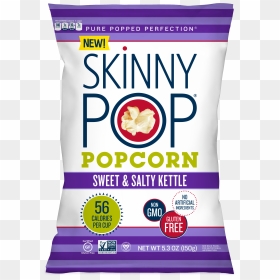 Sweet & Salty Kettle Popcorn - Skinnypop Sweet And Salty, HD Png Download - salty png