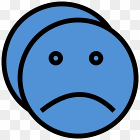 Sad Star Clipart Vector Library Download Sad Mask Blue - Clip Art, HD Png Download - crying face emoji png