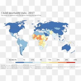 Child Mortality Rate Map, HD Png Download - 7 days to die png