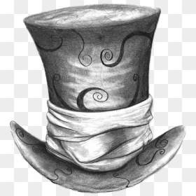 Alice In Wonderland Mad Hatter Drawings, HD Png Download - mad hatter png