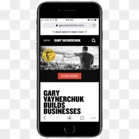 Gary Vaynerchuk Mobile Site - Iphone, HD Png Download - clickbait arrow png