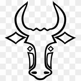 Bull Head Drawing Easy Clipart , Png Download - Cow Head Drawing Easy, Transparent Png - bull head png