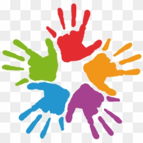 Colorful Hands Clipart Png, Transparent Png - manos png