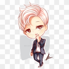 Rapmonster Chibi By Xaevlyn - Bts Chibi War Of Hormone, HD Png Download - rap monster png