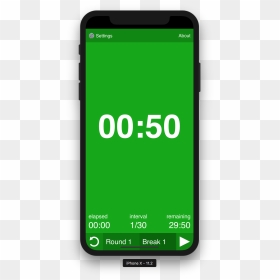 Iphone X Timer Png, Transparent Png - clickbait arrow png