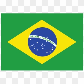Flag Of Brazil Vector Image - Brazil Flag Transparent Logo, HD Png Download - bandeira brasil png