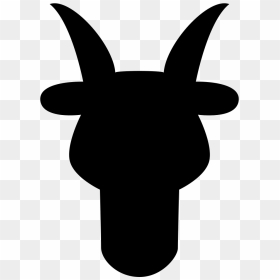 Aries Bull Head Front Shape Symbol, HD Png Download - bull head png