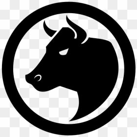 Bull Silhouette Logo Concept - Bull Silhouette Logo, HD Png Download - bull head png