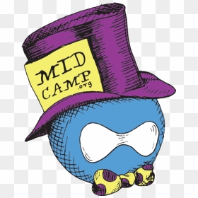 A Drupal Drop Wearing A Mad Hatter Hat With The Words - Clip Art, HD Png Download - mad hatter png