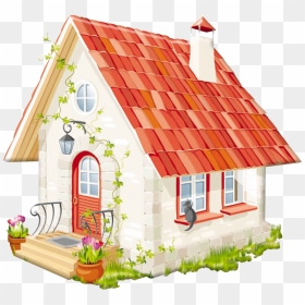 Fairytale Clipart Fairytale House - Little Red Riding Hood Cottage, HD Png Download - cottage png