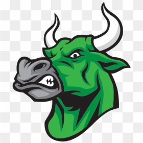 Bull Head Green - Gwen Cherry Bulls Logo, HD Png Download - bull head png