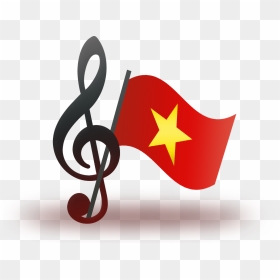 Vietnamese Music Logo Shadow - Treble Clef, HD Png Download - music.png