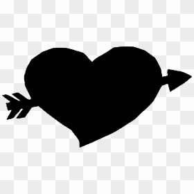 Hearts And Arrows , Png Download - Black Heart With Arrow, Transparent Png - mac hearts png