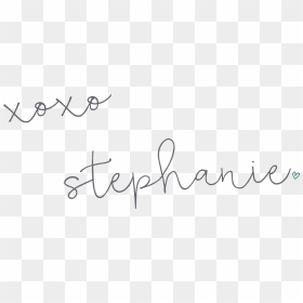 Xoxo Stephanie Signature Gift For Website Or Blog - Calligraphy, HD Png Download - xoxo png