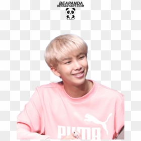 Rap Monster Pink Puma Shirt , Png Download - Rap Monster Pink, Transparent Png - rap monster png