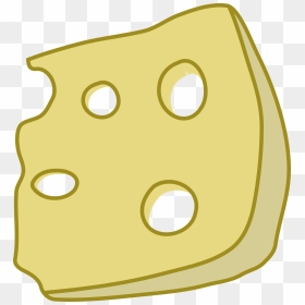 Cheese Transparent Slice - Swiss Cheese Clip Art Cheese Slice, HD Png Download - cheese slice png