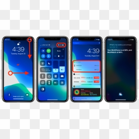 How To Show Battery Percentage Iphone X, Xr, Xs - Battery Percentage Iphone 11, HD Png Download - iphone status bar png