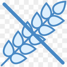 The Icon For No Gluten Uses A Stalk Of Wheat Laying, HD Png Download - wheat stalk png