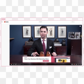 Youtube Overlay Ad - Businessperson, HD Png Download - youtube .png