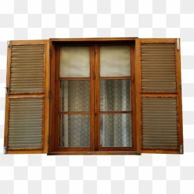 Wood Window Frames, HD Png Download - open window png