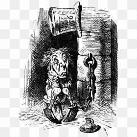 Mad Hatter Through The Looking Glass Book, HD Png Download - mad hatter png