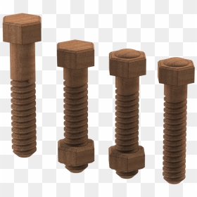 1/2″ Wood Nuts And Bolts - Dumbbell, HD Png Download - bolts png