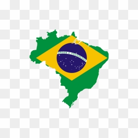 #brasil #bandeira #mapa #bandeiradobrasil - Brazil Flag Map Png, Transparent Png - bandeira brasil png
