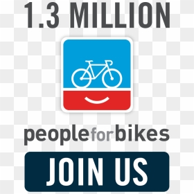 Learn More About People For Bikes - People For Bikes, HD Png Download - people biking png