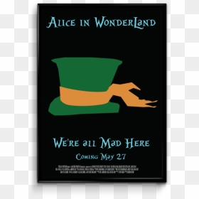 Mad Hatter Poster - Poster, HD Png Download - mad hatter png
