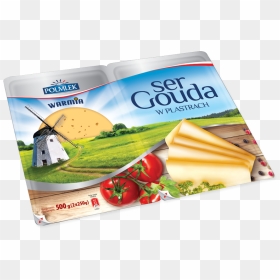 » Gouda Warmia Cheese Slices - Polmlek Group, HD Png Download - cheese slice png