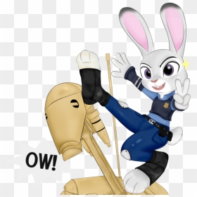 Judy And Her Battle Droid Trainer By Officer Judy-hopps - Star Wars Legion B1 Battle Droid, HD Png Download - judy hopps png
