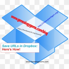 Save Urls In Dropbox For Genealogy - Dropbox, HD Png Download - dropbox png
