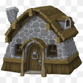 Shack Vector Cartoon - Peasant House, HD Png Download - cottage png