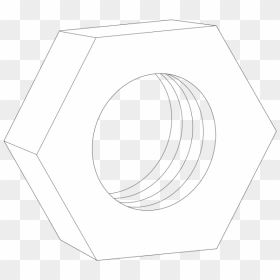 Hex Nut For Bolts Png Icons - Log Screw Vector, Transparent Png - bolts png