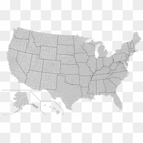 State Has The Most Counties, HD Png Download - bandera usa png