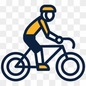 Cycle Clipart Bicycle Sign - Clip Art Bike Ride, HD Png Download - people biking png
