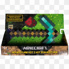 Minecraft Diamond Pickaxe Foam, HD Png Download - pickaxe png