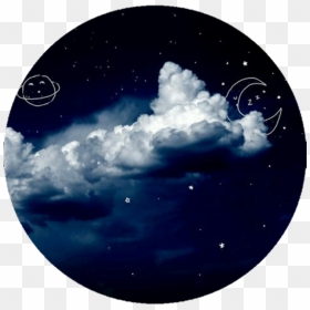 Dark Blue And Moonlight , Png Download - Night Sky Clouds Gif Gif Sky, Transparent Png - moonlight png