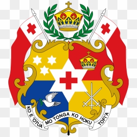 Coat Of Arms With Two Swords Crossing Png - Tongan Coat Of Arms, Transparent Png - ko png