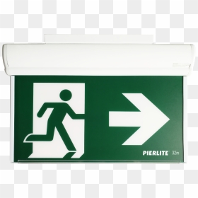 Placeholder - Emergency Exit With Direction, HD Png Download - exit sign png