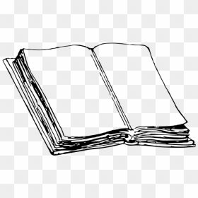 Opened Notebook Image - Old Book Clipart Black And White, HD Png Download - opened book png